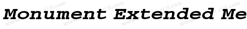 Monument Extended Medium字体转换